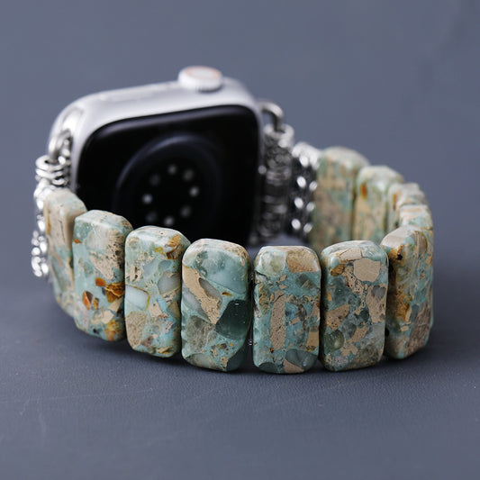Natural Earthy Stone Stretch Apple Watch Band