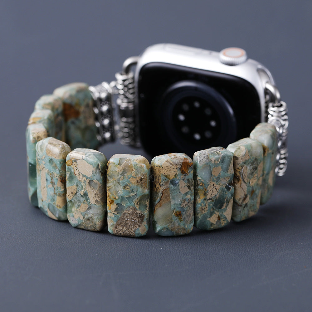 Natural Earthy Stone Stretch Apple Watch Band