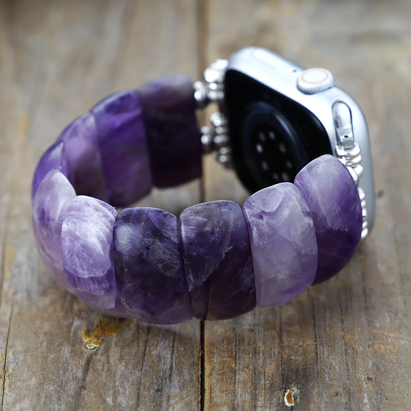 Amethyst Demure Stretch Apple Watch Strap