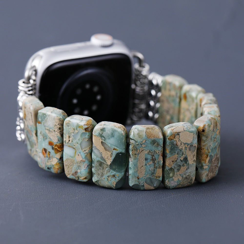 Natural Earthy Stone Stretch Apple Watch Band