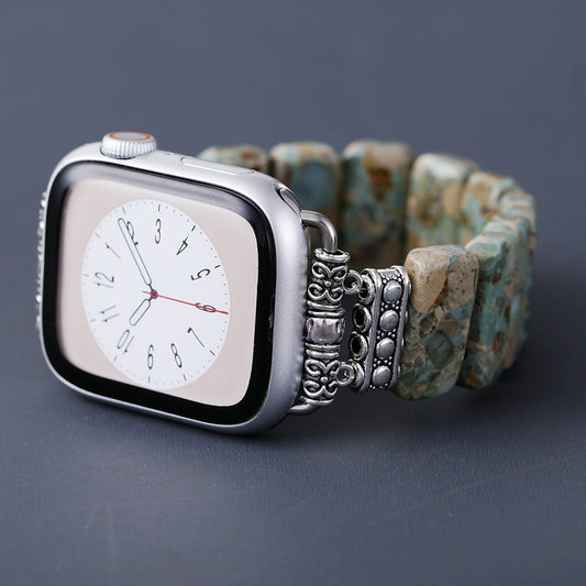 Natural Earthy Stone Stretch Apple Watch Band