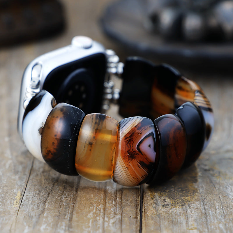 Boho Onyx Stretch Apple Watch Strap