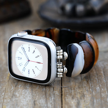 Boho Onyx Stretch Apple Watch Strap