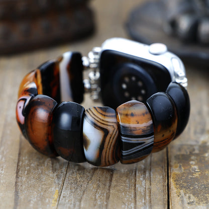 Boho Onyx Stretch Apple Watch Strap