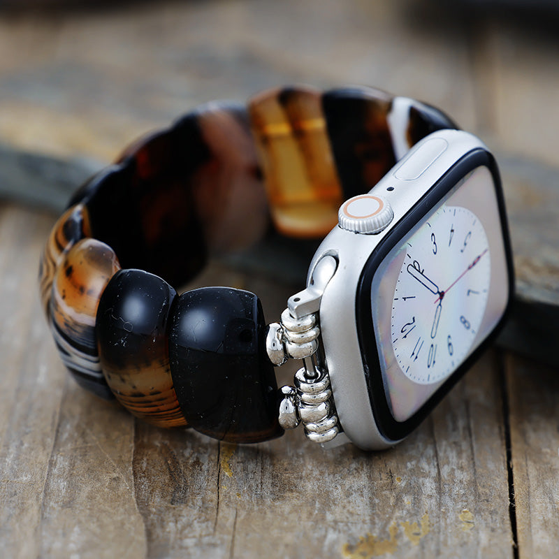 Boho Onyx Stretch Apple Watch Strap