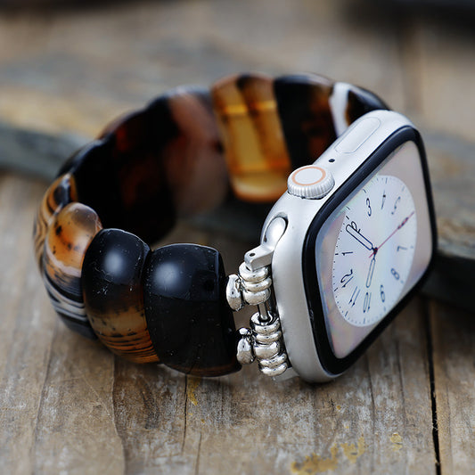 Boho Onyx Stretch Apple Watch Strap