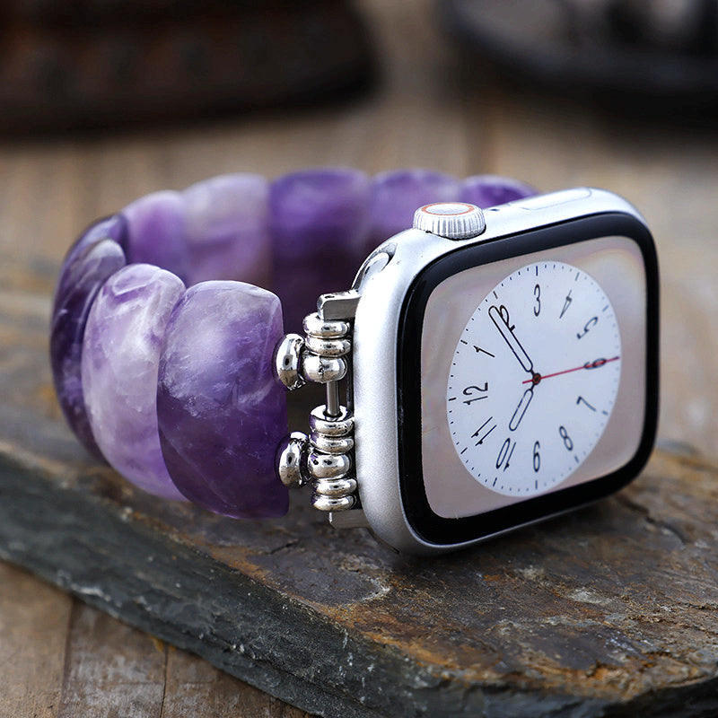 Amethyst Demure Stretch Apple Watch Strap