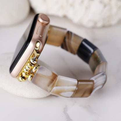 Natural Energy Agate Stretch Apple Watch Strap