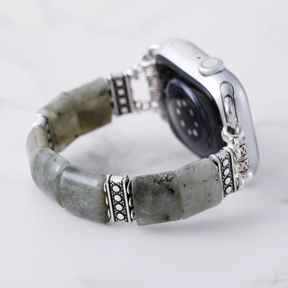 Natural Labradorite Stretch Apple Watch Band