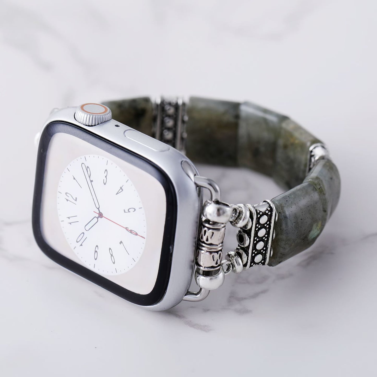 Natural Labradorite Stretch Apple Watch Band