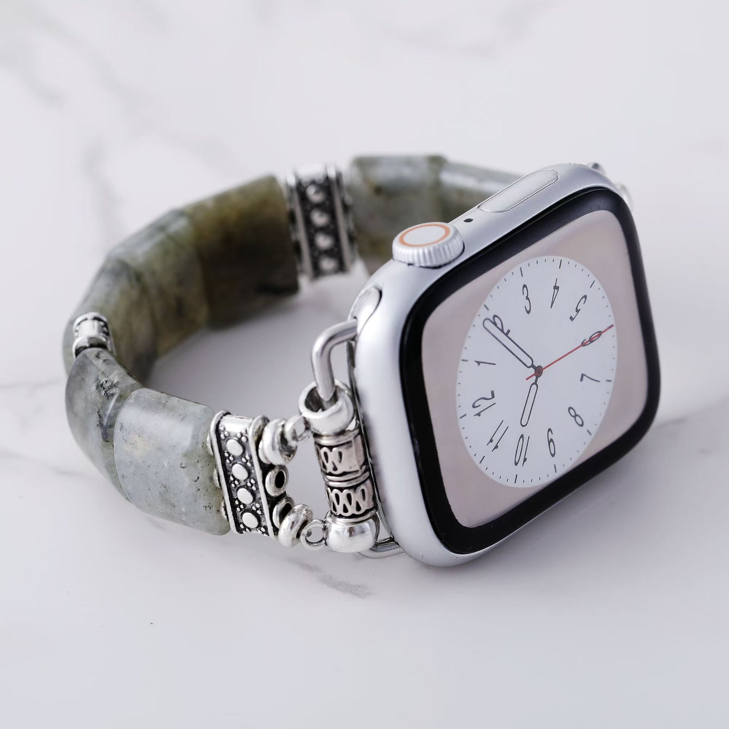Natural Labradorite Stretch Apple Watch Band
