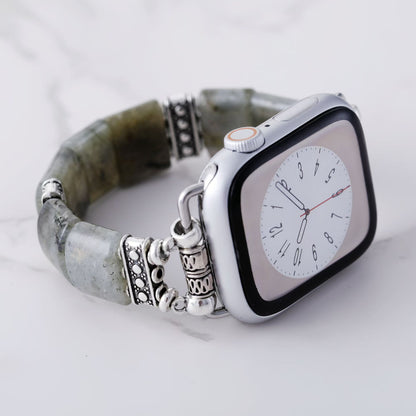 Natural Labradorite Stretch Apple Watch Band